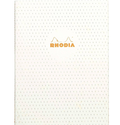 Блокнот в клетку Rhodia Heritage Moucheture мягкая обложка кремовый А5 / 80 листов / 90 гм