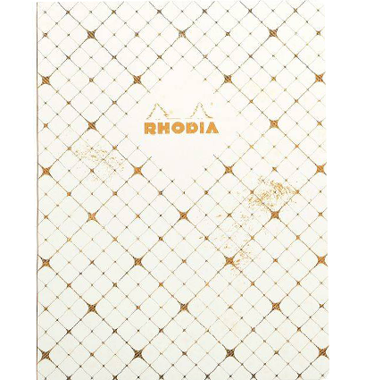 Блокнот в клетку Rhodia Heritage Quadrille мягкая обложка кремовый А4 / 80 листов / 90 гм