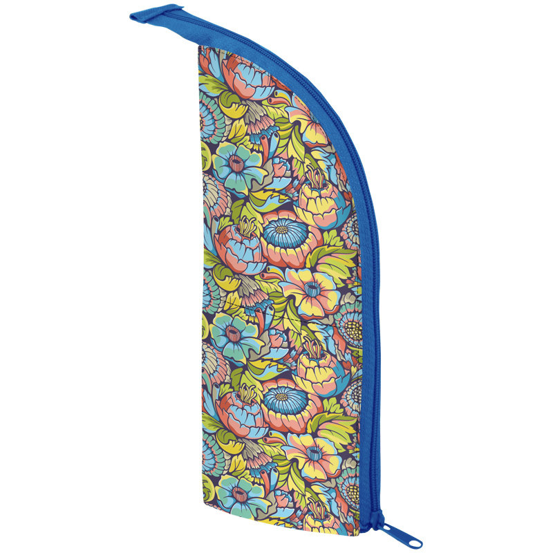 Пенал мягкий 210*80*40 Berlingo "Flowers", полиэстер