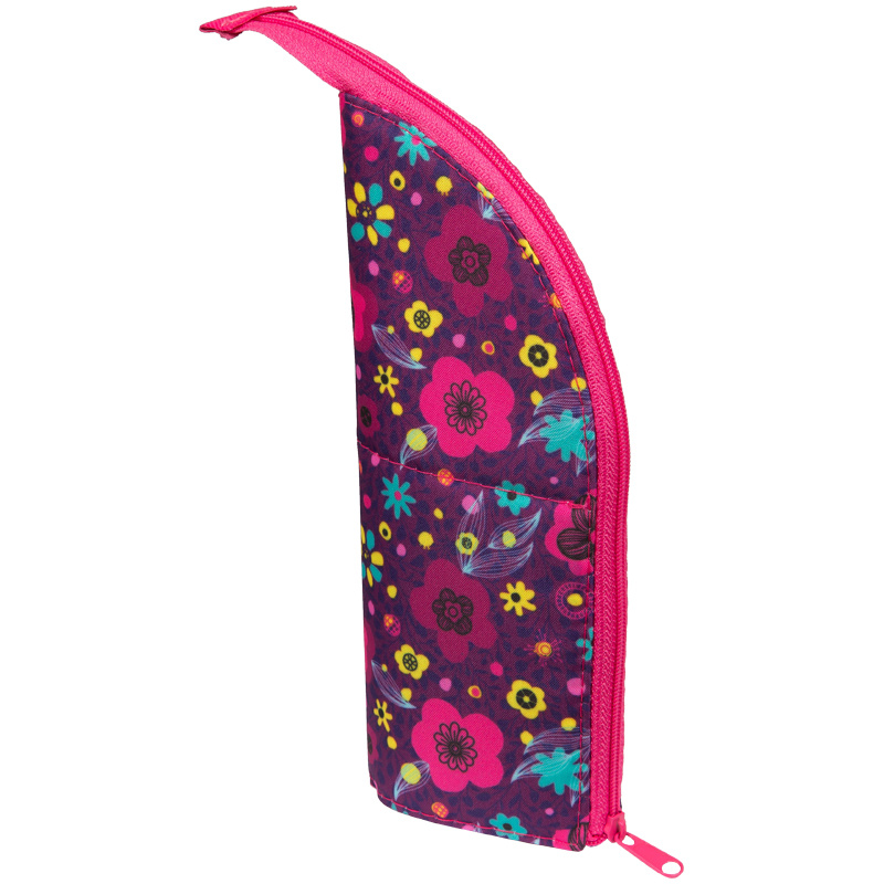 Пенал мягкий 210*80*40 Berlingo "Flowers", полиэстер