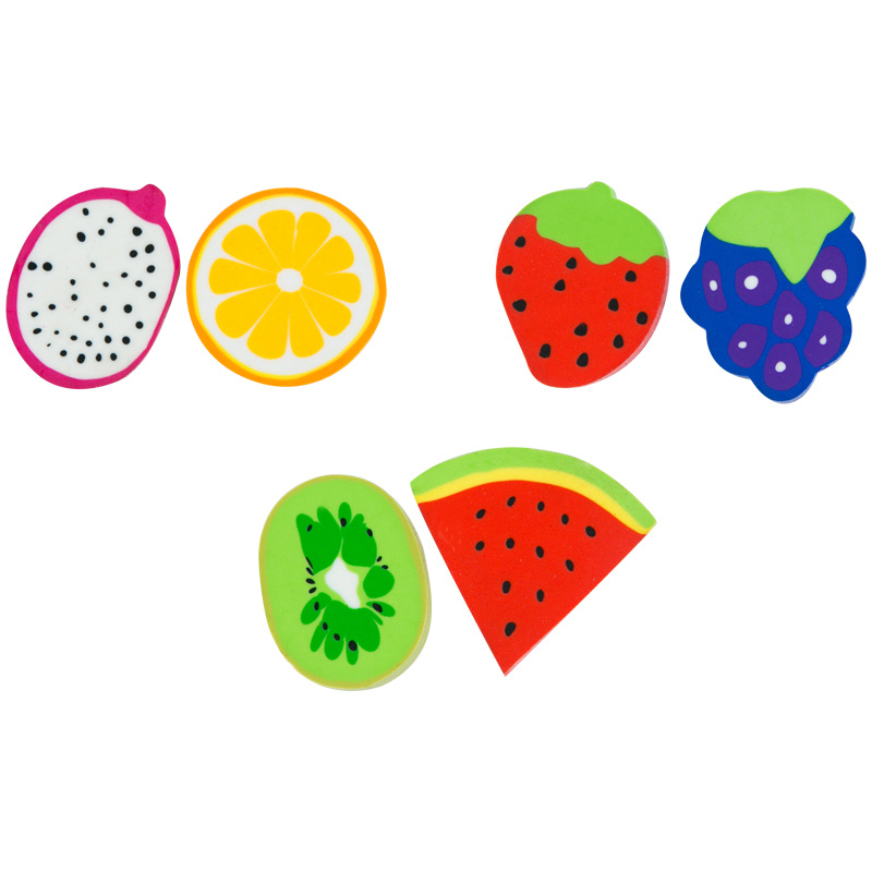 Набор ластиков ArtSpace "Фрукты", 2шт., фигурные, термопластичная резина, ассорти, 30*25*25мм