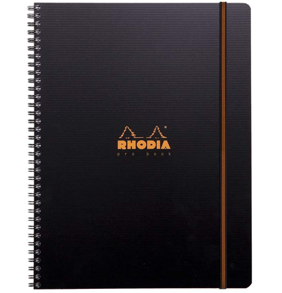 Блокнот в клетку Rhodiactive Pro book полипропиленовая обложка черный А4 / 80 листов / 90 гм