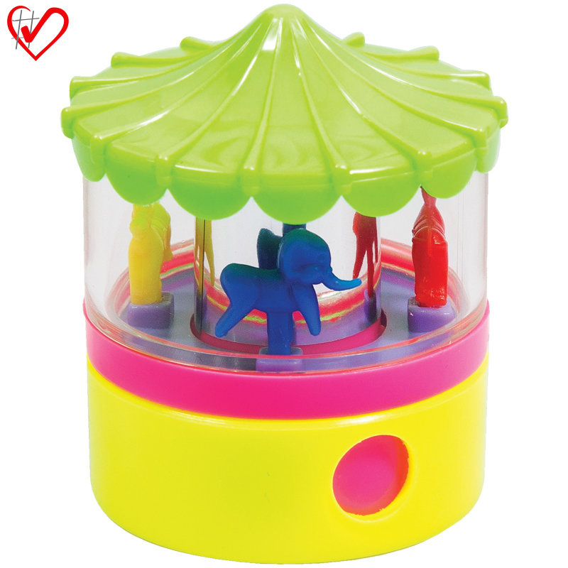 Точилка пластиковая Мульти-Пульти "Карусель", 1 отверстие, контейнер