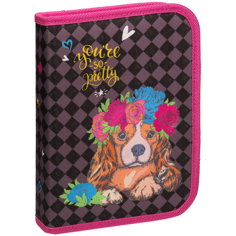 Пенал 1 отделение, 200*140*40 Berlingo "Princess", полиэстер