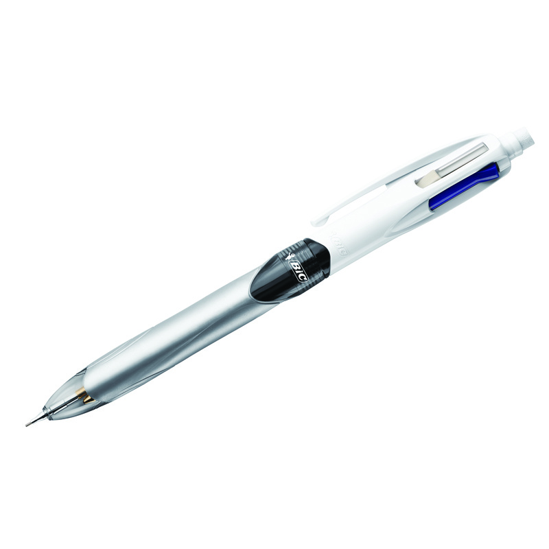 Ручка шариковая автоматическая Bic "3+1HB" 3цв.+механический карандаш, 1,0мм