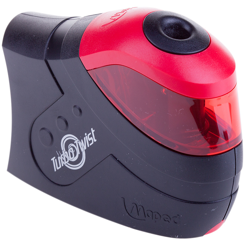 Точилка электрическая Maped "Turbo Twist" 1 отверстие, пластик, черно-красный