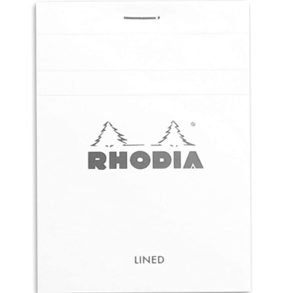 Блокнот в клетку Rhodia Basics мягкая обложка белый А6 / 80 листов / 80 гм