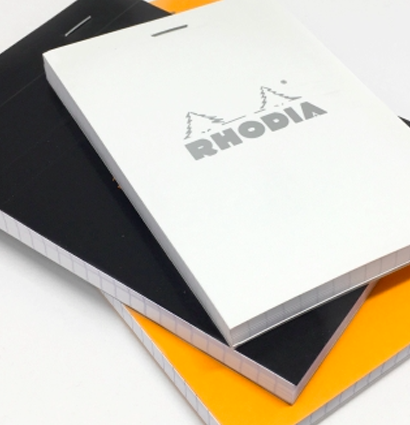 Блокнот в клетку Rhodia Basics мягкая обложка белый А6 / 80 листов / 80 гм