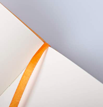 Блокнот в точку Rhodia Webnotebook твердая обложка оранжевый вертикальный А5 / 96 листов / 90 гм