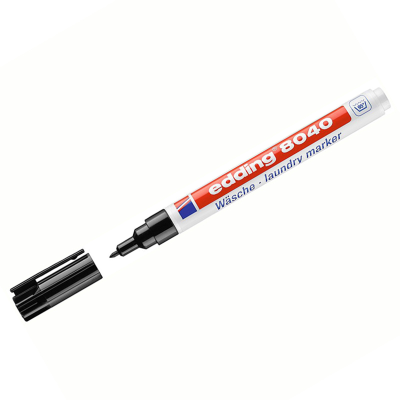 Маркер для белья Edding "8040" черный, 1мм