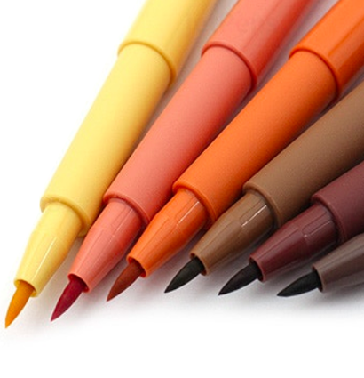 Набор брашпенов "Оттенки Земли" Faber-Castell Pitt Artist Pen Brush 6 цветов купить в художественном магазине Дудлинг.Ру с доставкой по РФ и СНГ