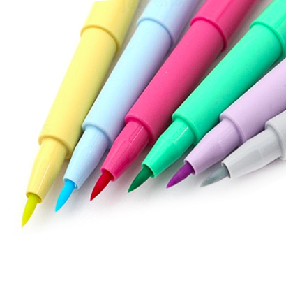 Набор брашпенов "Пастельные цвета" Faber-Castell Pitt Artist Pen Brush 6 цветов купить в художественном магазине Дудлинг.Ру с доставкой по РФ и СНГ