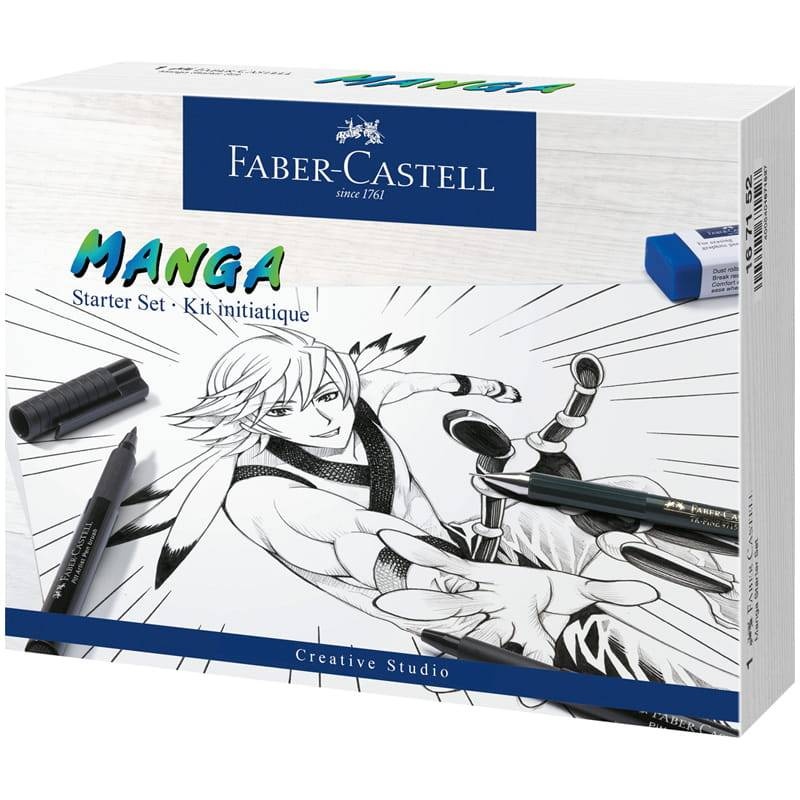 Набор для рисования "Манга Стартовый" Faber-Castell Pitt Artist Pen 8 предметов купить в магазине Дудлинг.Ру с доставкой