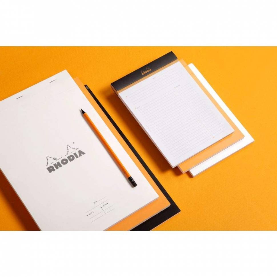 Ежедневник Rhodia Basics линейка мягкая обложка белый А5 / 80 листов / 80 гм