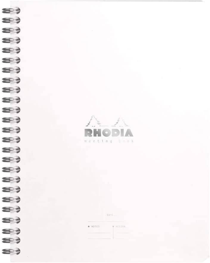 Ежедневник Rhodia Classic линейка мягкая обложка белый А5 / 80 листов / 90 гм