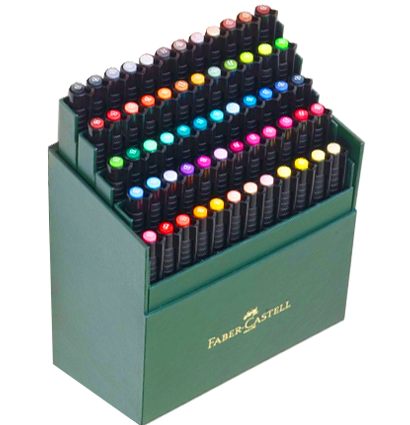 Набор маркеров Pitt Artist Pen Brush Faber Castell 60 цветов в кейсе купить в художественном магазине Дудлинг.Ру с доставкой по РФ и СНГ