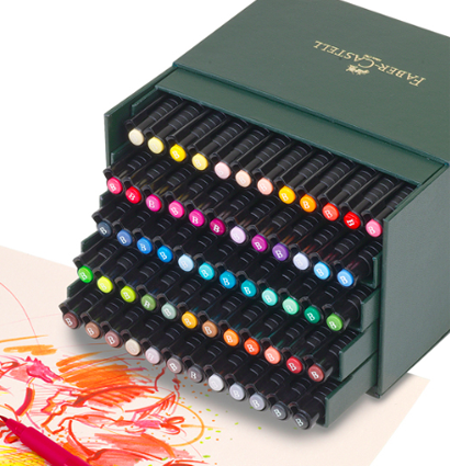 Набор маркеров Pitt Artist Pen Brush Faber Castell 60 цветов в кейсе купить в художественном магазине Дудлинг.Ру с доставкой по РФ и СНГ