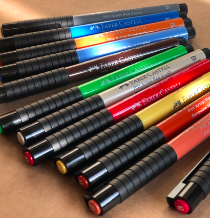 Набор маркеров Pitt Artist Pen Brush Faber Castell 60 цветов в кейсе купить в художественном магазине Дудлинг.Ру с доставкой по РФ и СНГ