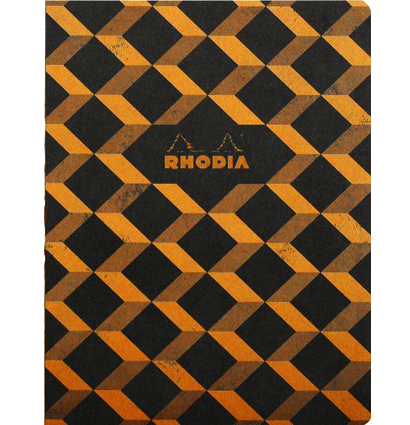 Блокнот в клетку Rhodia Heritage Escher Black сшивка мягкая обложка А4 / 80 листов / 90 гм купить в магазине doodling.ru