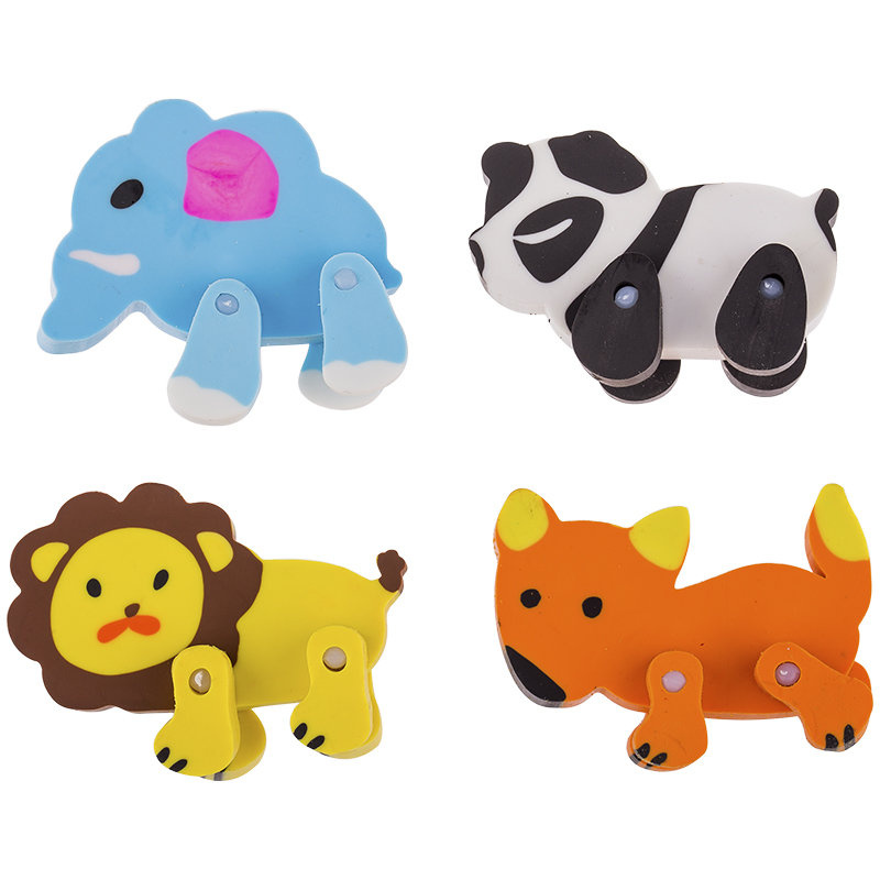 Ластик ArtSpace "Зверята", фигурный, термопластичная резина