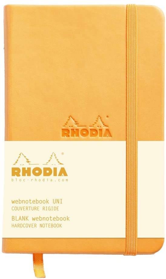 Скетчбук Rhodia Webnotebook твердая обложка оранжевый А6 / 96 листов / 90 гм