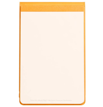 Скетчбук Rhodia Webnotebook твердая обложка оранжевый вертикальный А5 / 96 листов / 90 гм